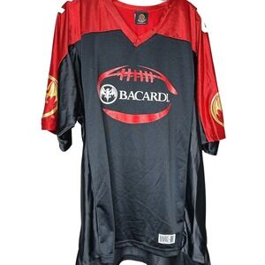 Bacardi‎ 62 Jersey-Large- Rum Logo Promo advertising football hockey soccer